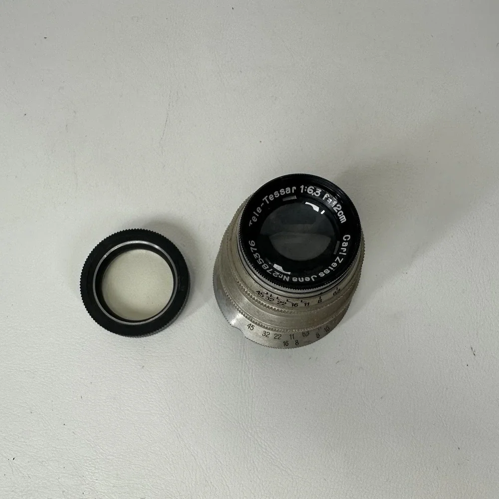 Carl Zeiss Jena for Exakta Tele-Tessar 6.3/12cm lens heavy version